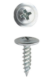 Self-tapping screw with washer head